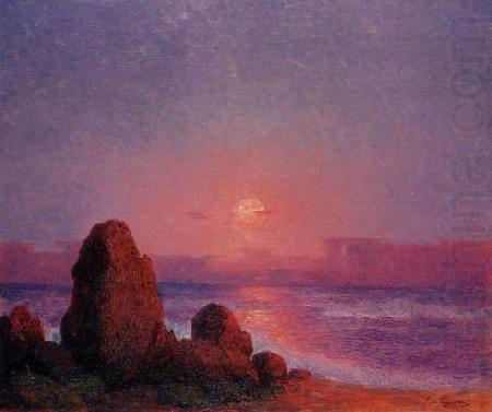 Sunset of the Breton Coast, unknow artist